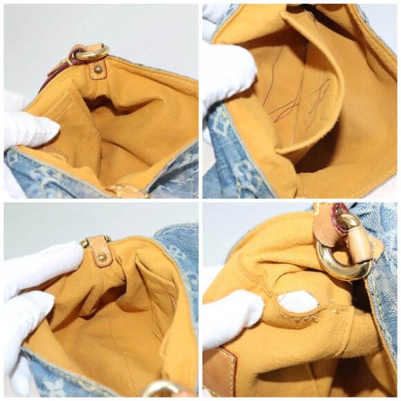 LOUIS VUITTON Monogram Denim Mini Preity Shoulder Bag Blue M95050 Auth 133187 - Picture 15 of 16